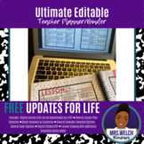 Editable Ultimate Teacher Binder | Digital/Print Planner |