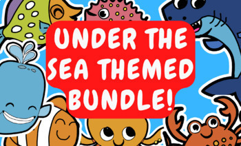 Preview of Editable! Under the Sea Themed Classroom Summer Posters Coloring BOOK & MORE!