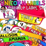 Label It | Editable Unicorn Class Labels