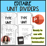 Editable Unit Dividers | Powerpoint Version