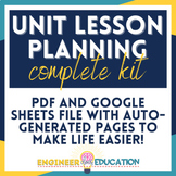 Editable Unit Planning Kit: PDF and Google Sheets Version