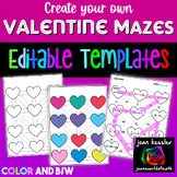 Valentine Maze Template