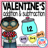 Valentine's Day Editable Addition and Subtraction Activity