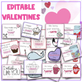 Editable Valentine's Day Cards for Students from Teacher V