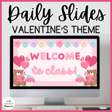 Editable Valentine's Day Daily Slides Template - Google Slides