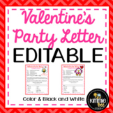 Editable Valentine's Day Party Letter