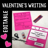 Editable Valentine's Writing Activities