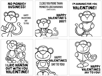 printable valentine day cards black and white