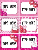 Editable Valentines Day Gift Tags For Teachers Students Pa