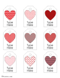 Editable Valentines Day Gift Tags For Teachers Students Pa