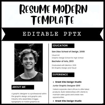 Preview of Editable Versatile and Professional Resume Template for Educators - Google Slide