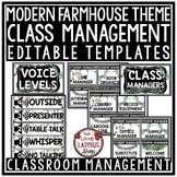 Modern Farmhouse Classroom Decor: Voice Level Charts, Mana