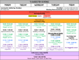 Editable Virtual Student Schedules & Links Pages