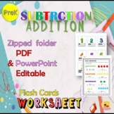 Editable Visual Addition and Subtraction Worksheets Flash 