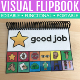 Editable Visual Command Flipbook for Special Education