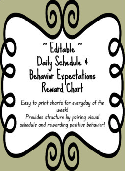 Preview of Editable Visual Routines, Procedures Bundle! PBIS, IEP, 504 Plans