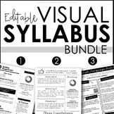 Visual Syllabus Templates BUNDLE - Editable Creative Syllabus