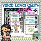 Editable Voice Level Chart: Bright and Colorful