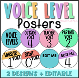 Editable Voice Level Posters
