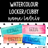 Editable Watercolour Locker Cubby Hole Name Labels