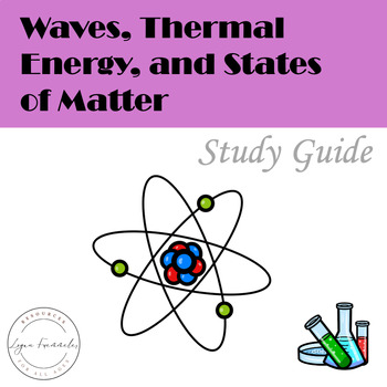 Preview of Editable Waves, Thermal Energy, and States of Matter Study Guide