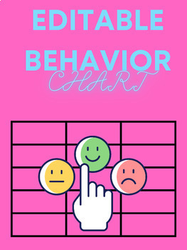 Preview of Editable Weekly Behavior Chart