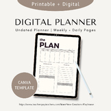 Editable Weekly & Daily Planner Sheets | Printable + Canva