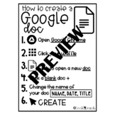 How to Create a Google Doc - Anchor Chart Poster