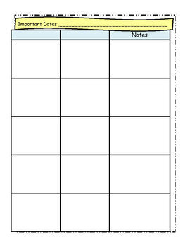 editable weekly lesson plan template simple by the art