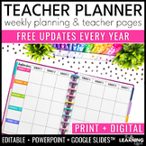 Editable Weekly Lesson Plan Templates 2024-2025 | Teacher 