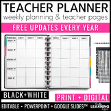 Editable Weekly Lesson Plan Templates 2024-2025 | Teacher 