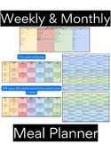 Editable Weekly & Monthly Meal Planner