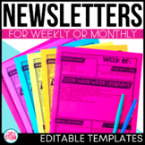 Editable Classroom Newsletter Templates for Weekly & Monthly