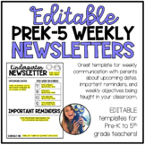 EDITABLE Weekly Newsletter Template