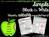 Editable Weekly Newsletter Template~Edit, Print and Go!