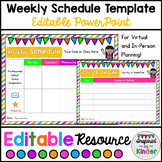 Editable Weekly Schedule Template | For PowerPoint