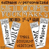 Editable Welcome Bookmarks