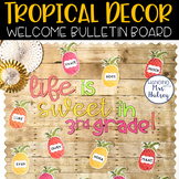 Tropical Welcome Bulletin Board