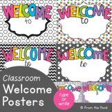 Welcome Sign - Editable Welcome Posters