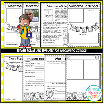 Editable Welcome to School and Meet the Teacher Templates | TPT