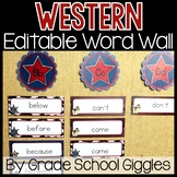 rintable Letters & Editable Word Wall Template, Editable W