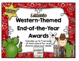 Editable - Western Themed End-of-the-Year Awards