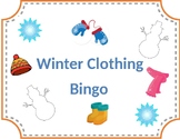 Editable Winter Clothing Bingo