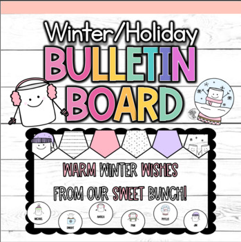 Preview of Editable Winter/Holiday Bulletin Board Kit