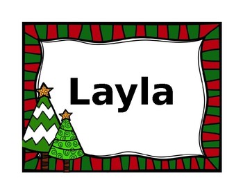 Editable Winter Name Tags by Remarkable Reading Resources TpT