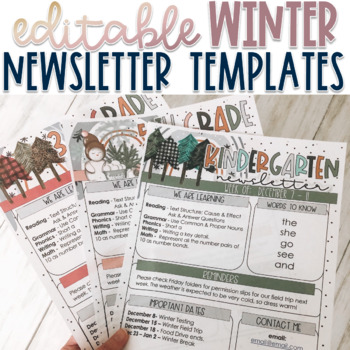 Preview of December Newsletter | January Newsletter | December Newsletter Editable