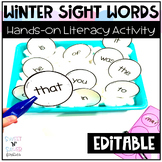 Editable Winter Sight Words Activity