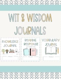 Editable Wit & Wisdom Module Journals Google Slide