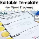 Word Problem Editable Template | in English