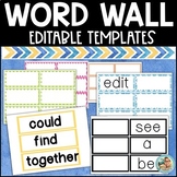 Editable Word Wall Templates